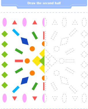  Çocuklar için eğitici bir oyun. Çember ve renk 