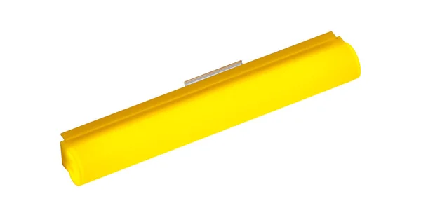 Barre Lumineuse Décorative Led Jaune Sur Fond Blanc — Photo