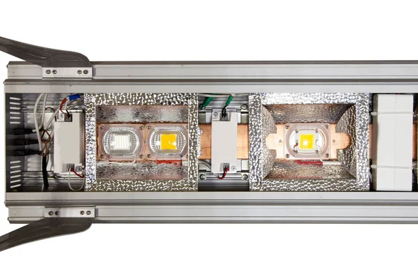 Led Lampa För Akvarium Aluminium Hölje Isolerad Vit Bakgrund — Stockfoto