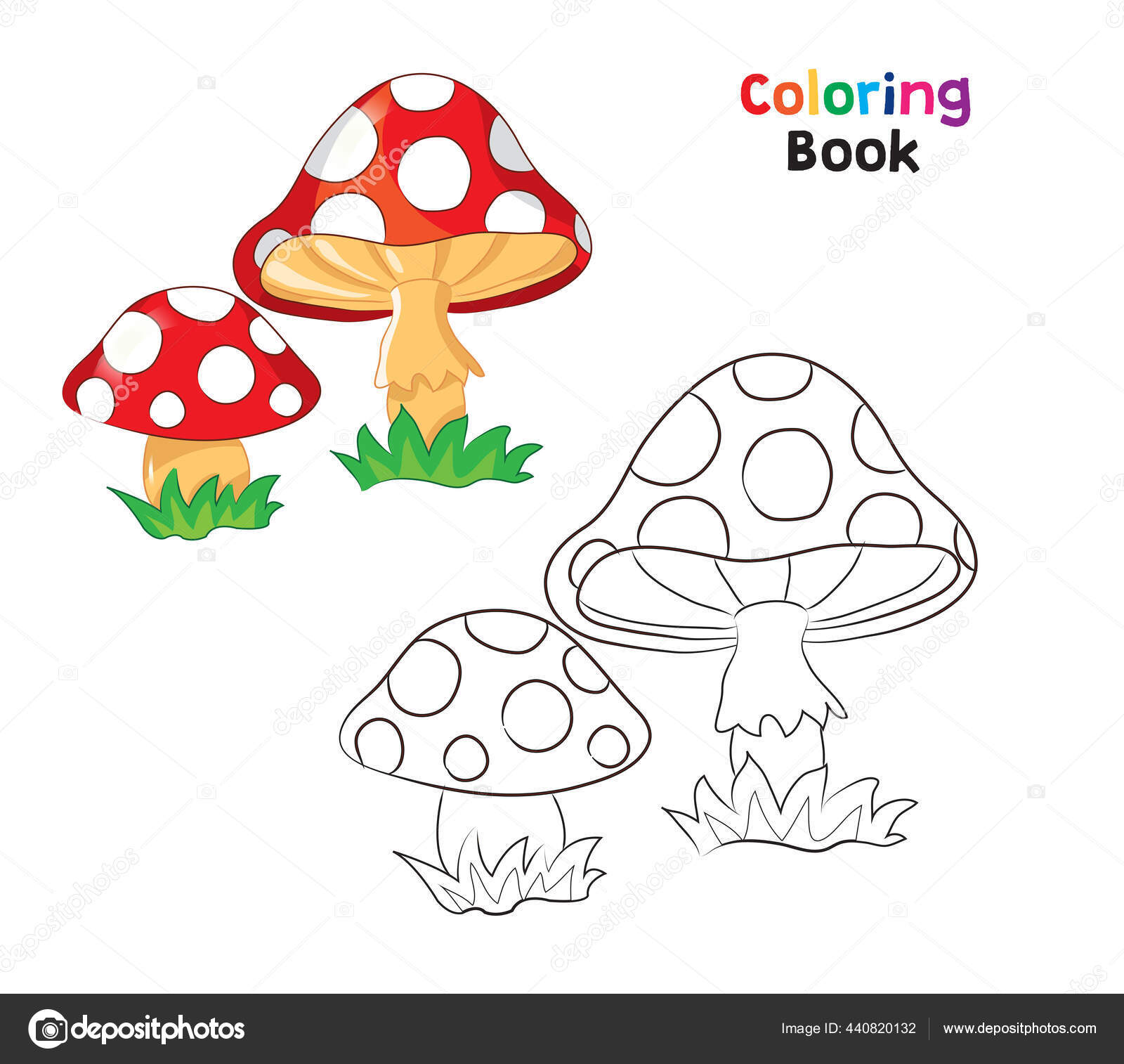 Mushroom Coloring Pages For Kids