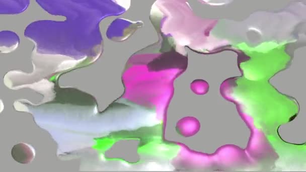 Abstracto Mercurio Blobs Animación — Vídeo de stock