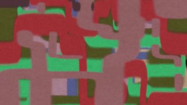 Soyut dalga boru hattı parlak renkli klasik animasyon çiziyor