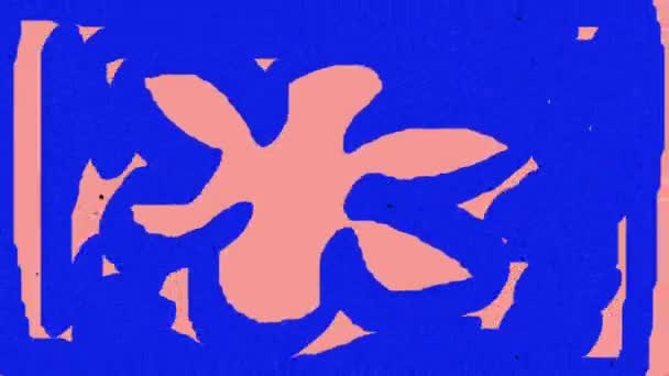 Farbe Blau Pinsel Übergang Animation Tinte Blume Abstrakt Zeichnen Hintergrund Lizenzfreies Stock-Filmmaterial