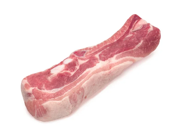 Raw Pork Rib geïsoleerd op witte achtergrond — Stockfoto