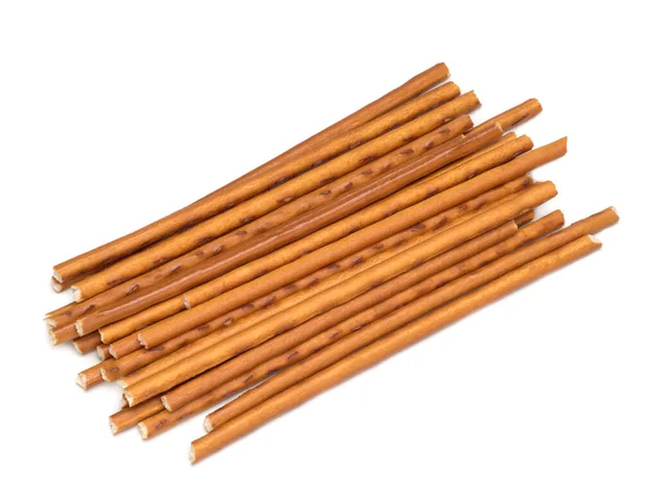 Sweet straws. Dry baked goods in the form of thin sticks — Stock Photo, Image