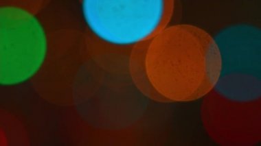 Gece şehir güzel bokeh ile defocused