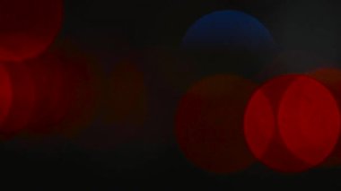 Araba farlar yanıp sönen ışık Bokeh