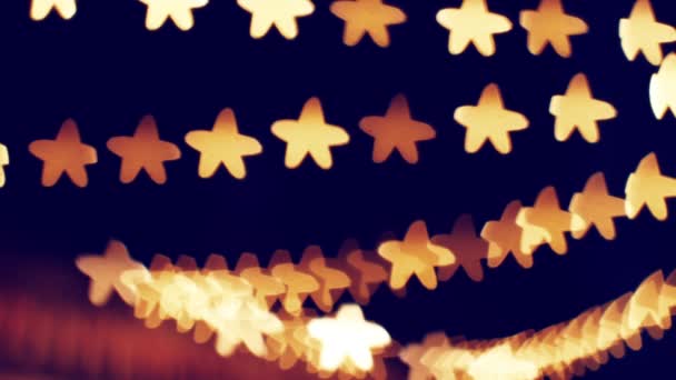 Abstrato fundo borrado Bokeh Estrelas — Vídeo de Stock