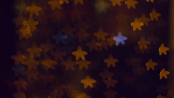 Abstracte achtergrond wazig Bokeh sterren — Stockvideo