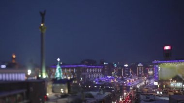 Ukrayna Kiev Başkenti Merkez Meydanı