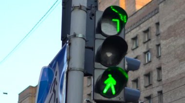 Shift Trafik Işığı Yeşil, Geçiş Etkinleştirildi, Yayaları Taşıma İşareti Yeşil Işık, Yeşil Sayılar