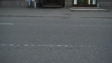 Bacaklar yolda çalışan atletler