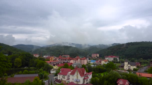 Буксирування зору здоров'я і відпочинок гірські курорти — стокове відео