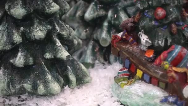 Bougies décoratives minuscules de sapin filant — Video