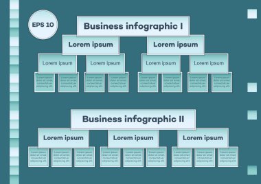 Mavi iş Infographic grafikler