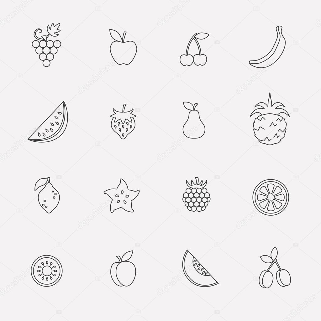 Fruits icons