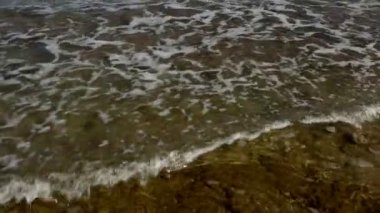 Kum Sahili 'nde Deniz Dalgaları.