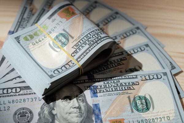 Stacks of american money