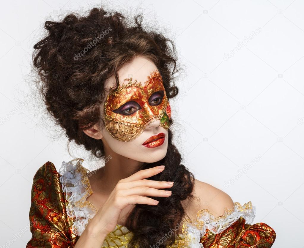 Foto gratis Máscara veneciana mujer para descargar