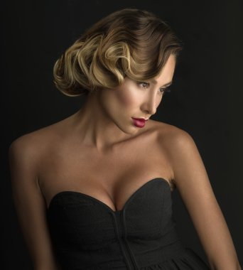 Güzel seksi kadın. Saç. Güzellik Model kız.
