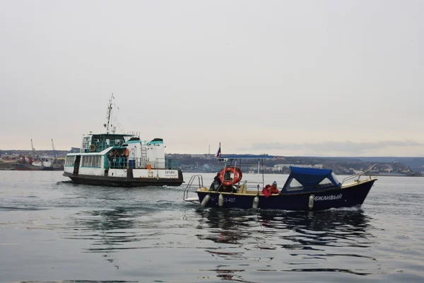 Sivastopol Karadeniz Sivastopol Kırım Limanı Ocak 2016 — Stok fotoğraf