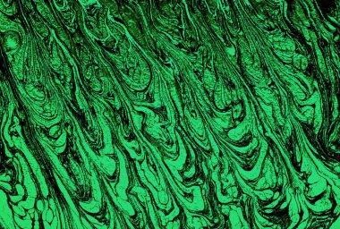 Renkli Akrilik Dökümü Soyut 