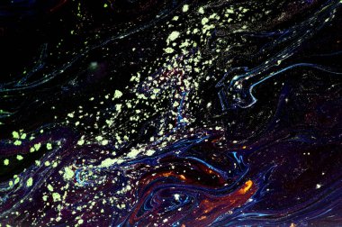 Sıvı sanat tekniğiyle soyut arkaplan. 