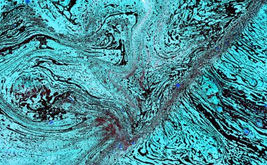 Dökülen boyanın soyut renkli arkaplanı yakın plan 