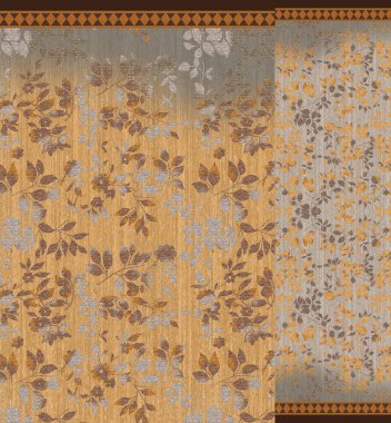 Kurti Dupatta ve Sınırsız Desen Dizaynı Dijital Yazdırma için