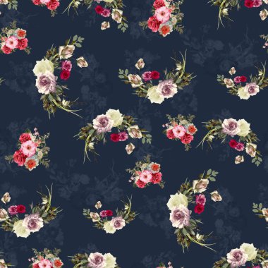 Kurti Dupatta ve Sınırsız Desen Dizaynı Dijital Yazdırma için