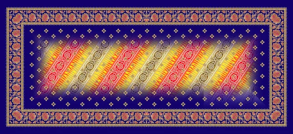 Kurti Dupatta Und Erlauben Borderless Pattern Designs Für Digitaldruck — Stockfoto