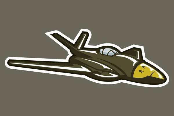 Duits Wereldoorlog Gevechtsvliegtuig Vector Illustratie — Stockvector