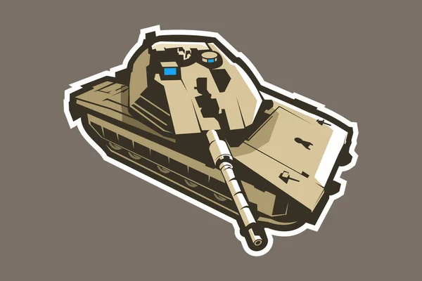 Современная Векторная Иллюстрация Боевых Танков Израиля — стоковый вектор
