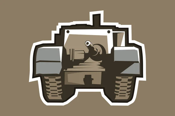 Britse Wwii Zware Tank Vector Illustratie — Stockvector