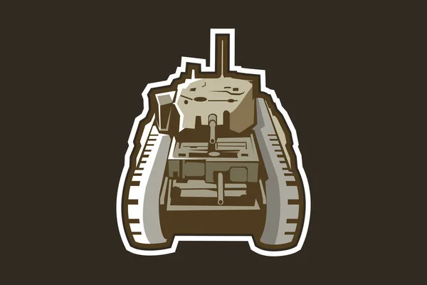 Brittiska Wwii Tung Tank Vektor Illustration — Stock vektor