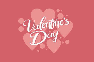 Sevgililer Günü vektör illüstrasyonunuz kutlu olsun. Tebrik kartı, poster ve afiş için uygun