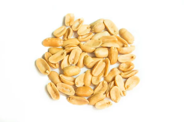 Close-up , peanuts isolated on white background — Stock Photo, Image