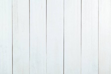 Beyaz ahşap arkaplan, ahşap masa üstü görünümü.