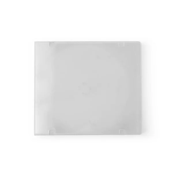 Realistic White Box Cover Template Isolated White Background Clipping Path — Stock Photo, Image