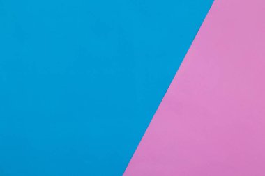 Mavi ve pembe pastel kağıt dokusu arka plan, Geometrik düz zemin.