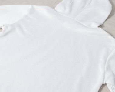 Beyaz kazak modeli, uzun kollu kazak tasarımınız için şablon..