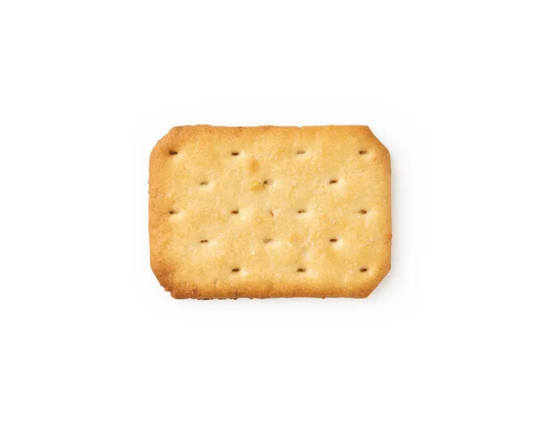 Cookie Cracker Isolati Sfondo Bianco Con Percorso Ritaglio — Foto Stock