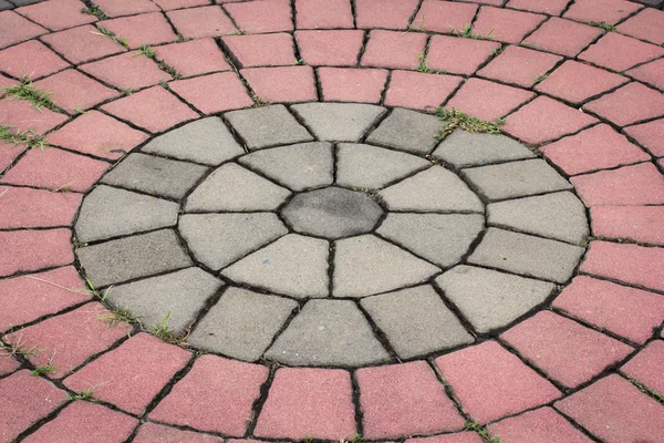 Brick footpath texture — Stock Photo, Image