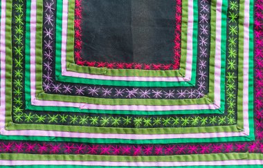 Renkli Tayland stil halı yüzeye yakın kadar vintage kumaş yapılır el dokuması Pamuk Kumaş daha bu motif, arka plan