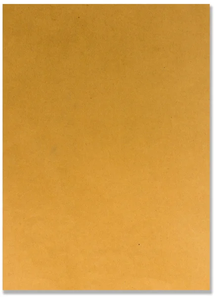 Superfície de um papel marrom vertical isolada — Fotografia de Stock