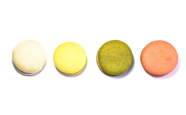 Colorful Macarons on the white background — Stock Photo, Image