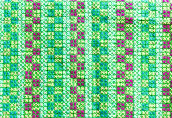 Embroidered fabric texture , background — Stock Photo, Image