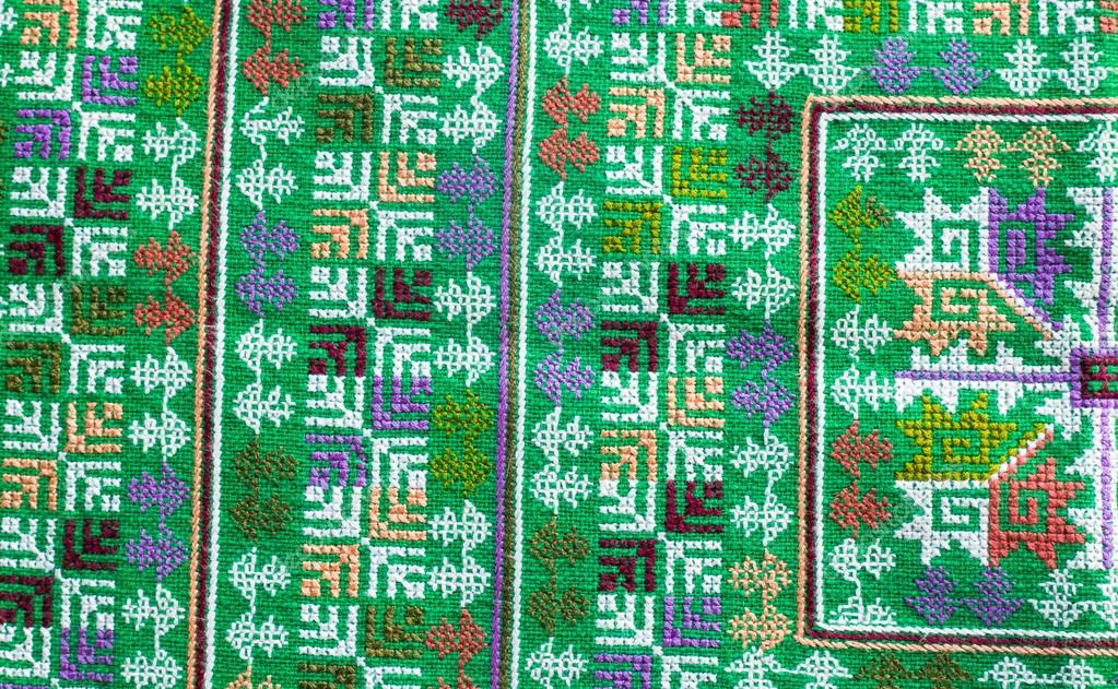 Embroidered fabric texture , background Stock Photo by ©thatpichai 64115827