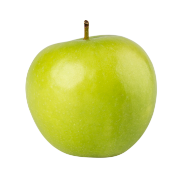 Yeşil Elma kesiti, tam derinlik.