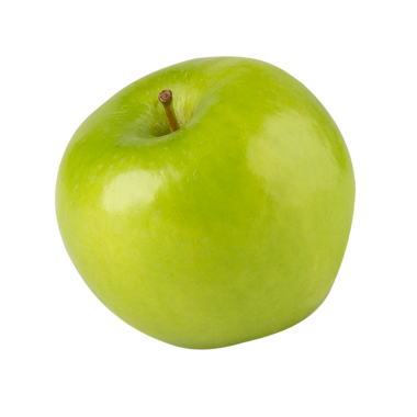 Yeşil Elma kesiti, tam derinlik.